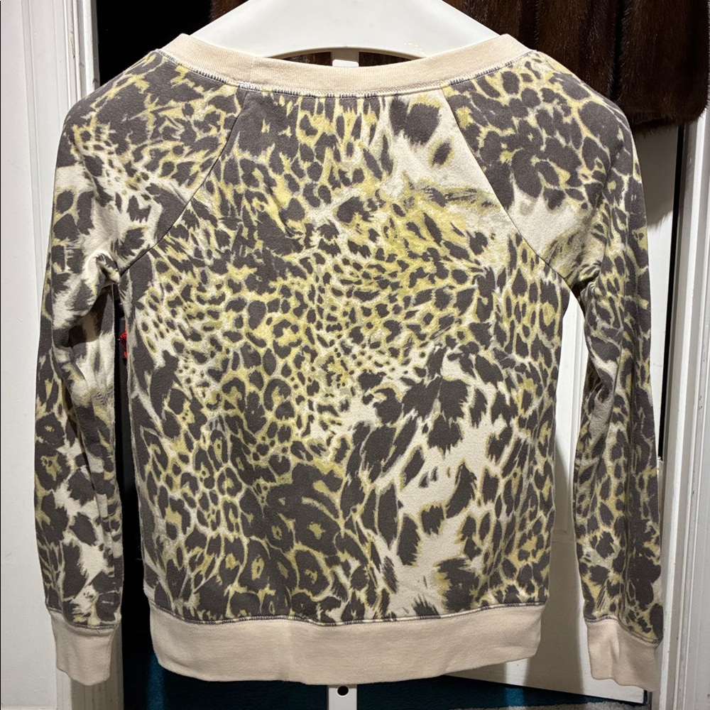 Moda International Cream and Brown Leopard Print Top - Picture 5 of 5